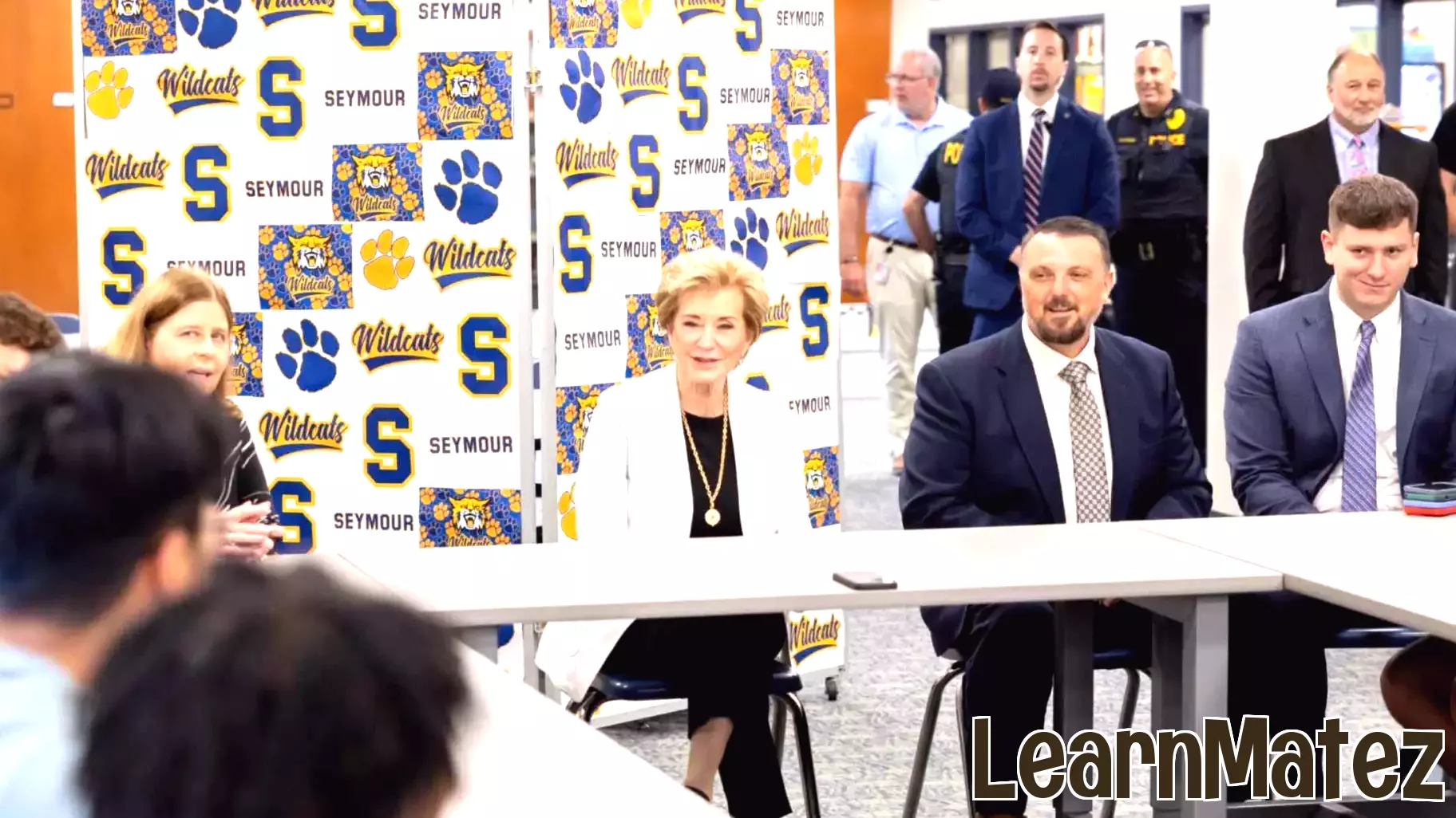 Education Secretary Linda McMahon Visits Seymour Schools
