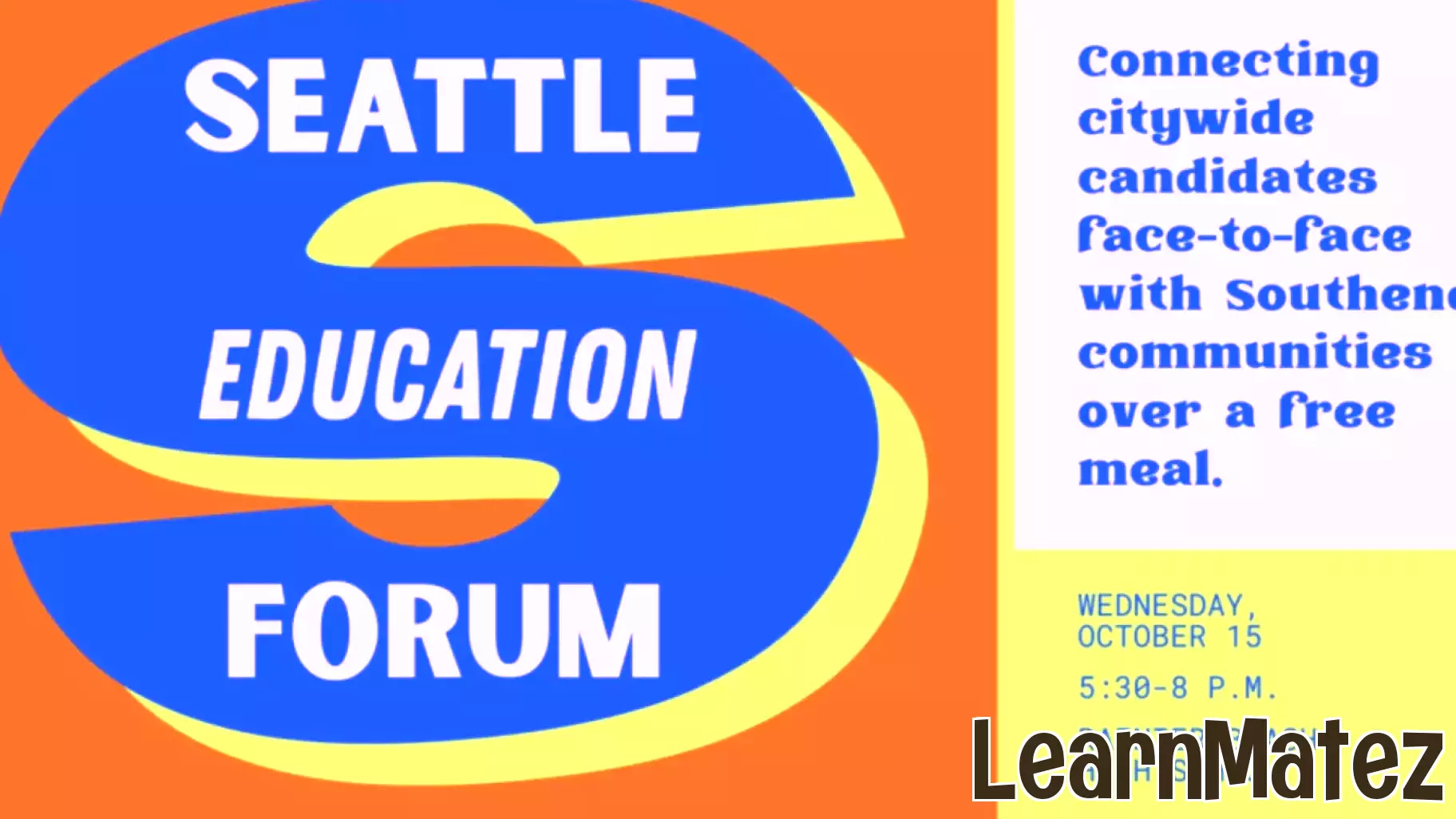 Seattle Education Alliance to Host Candidate Forum for Parents and Students